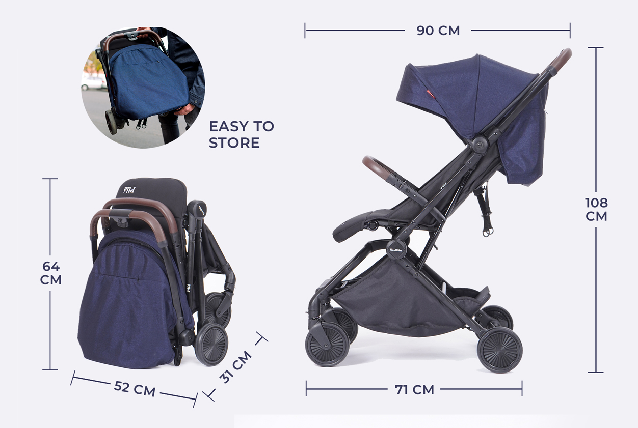 plie stroller size and dimension