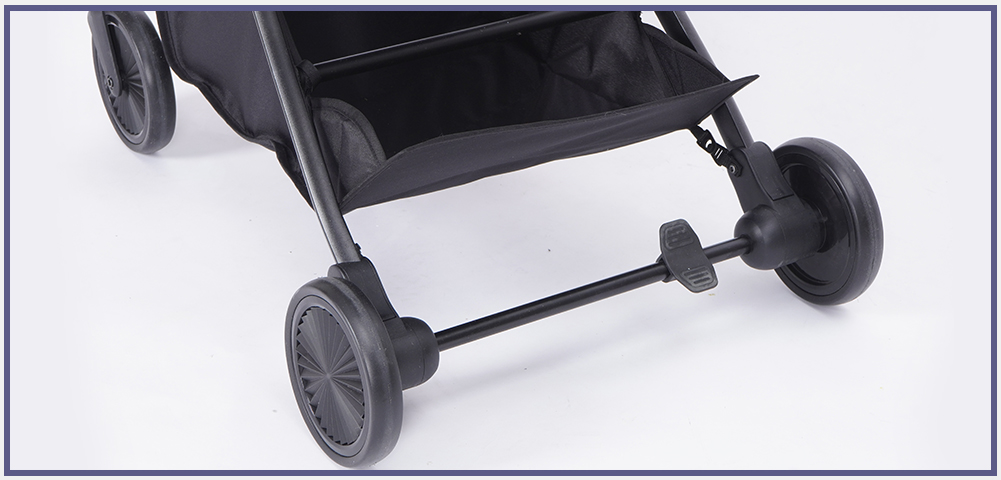 Plie auto folding stroller linked brake